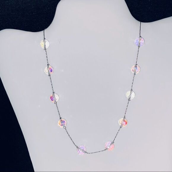 NWOT Pretty Aurora Borealis Necklace and Earring Set - Picture 1 of 11